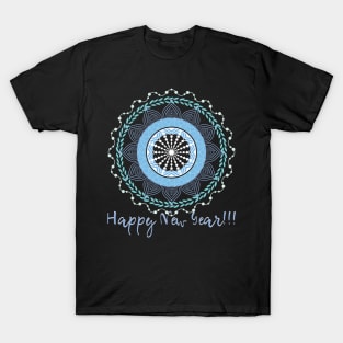 Happy New Year Mandala T-Shirt